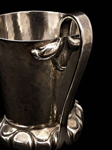 Antique Sterling Silver Arts and Crafts Tyg – London 1902, Moss Morris
