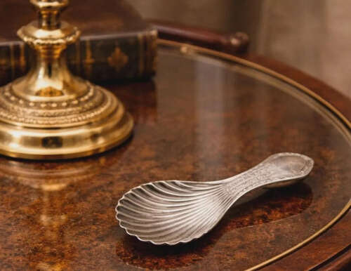 Georgian Silver Tea Caddy Spoon 1795 Joseph Taylor