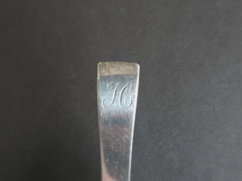 Georgian Silver Tea Caddy Spoon 1800 Thomas Peacock