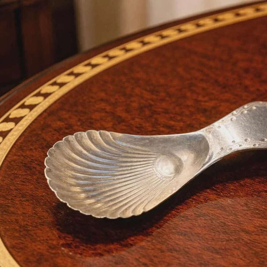 Georgian Silver Tea Caddy Spoon 1795 John Love