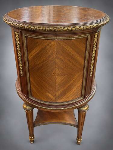 Antique French Oval Cabinet